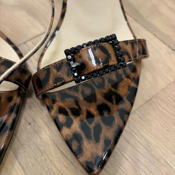 L' Agence Strap Leopard Heels - Picture 5 of 9
